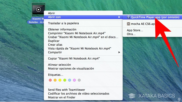 Abrir con QuickTime en macOS